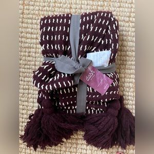 West Elm Throw Blanket NWT